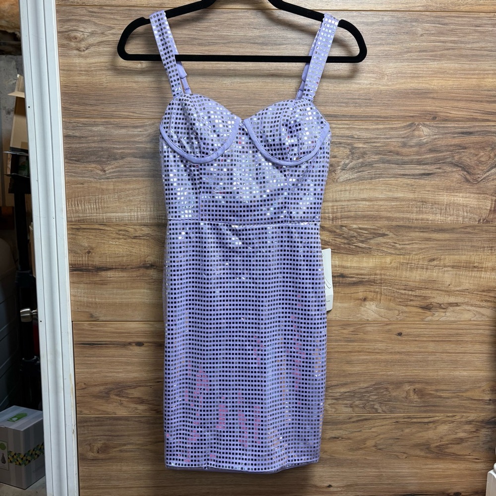 Lavender Sequin Women Dress